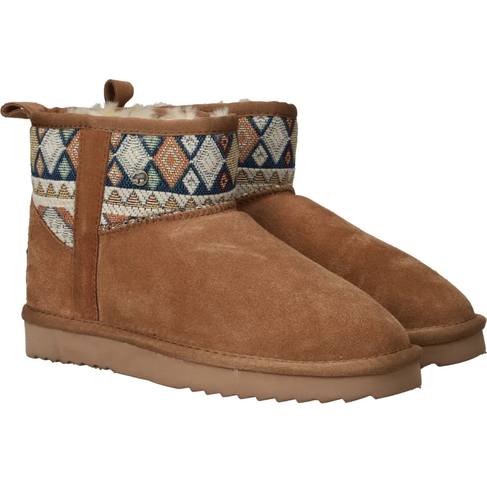 Warmbat Wallaby Woven enkellaarsje cognac, foto 3