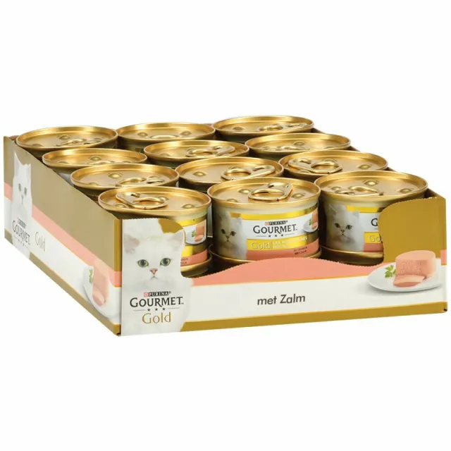 Gourmet Gold Mousse kattenvoer met zalm, foto 2
