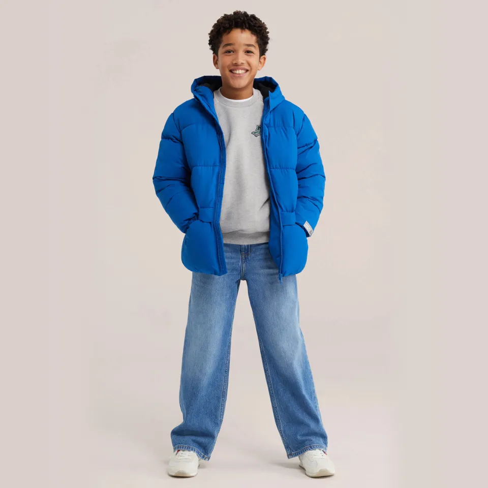 WE Fashion winterjas blauw Marineblauw