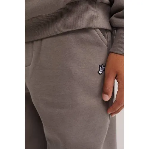 WE Fashion tapered joggingbroek bruin, foto 4