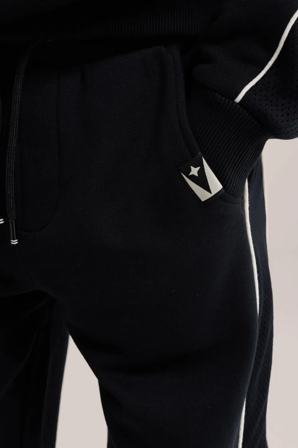 WE Fashion Bad Boys loose fit joggingbroek zwart, foto 4