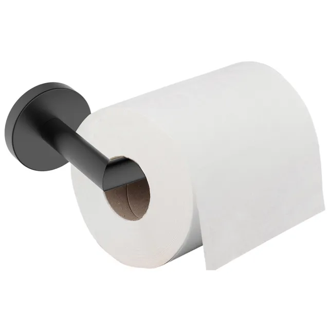 Boss & Wessing Toiletrolhouder BWS Antonia Met Vaste Arm Mat Zwart