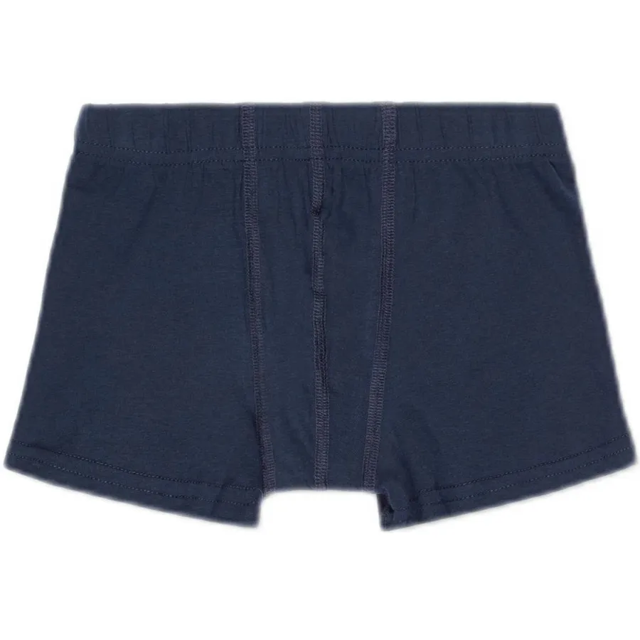 NAME IT boxershorts donkerblauw grijs melange Grijs melange/donkerblauw