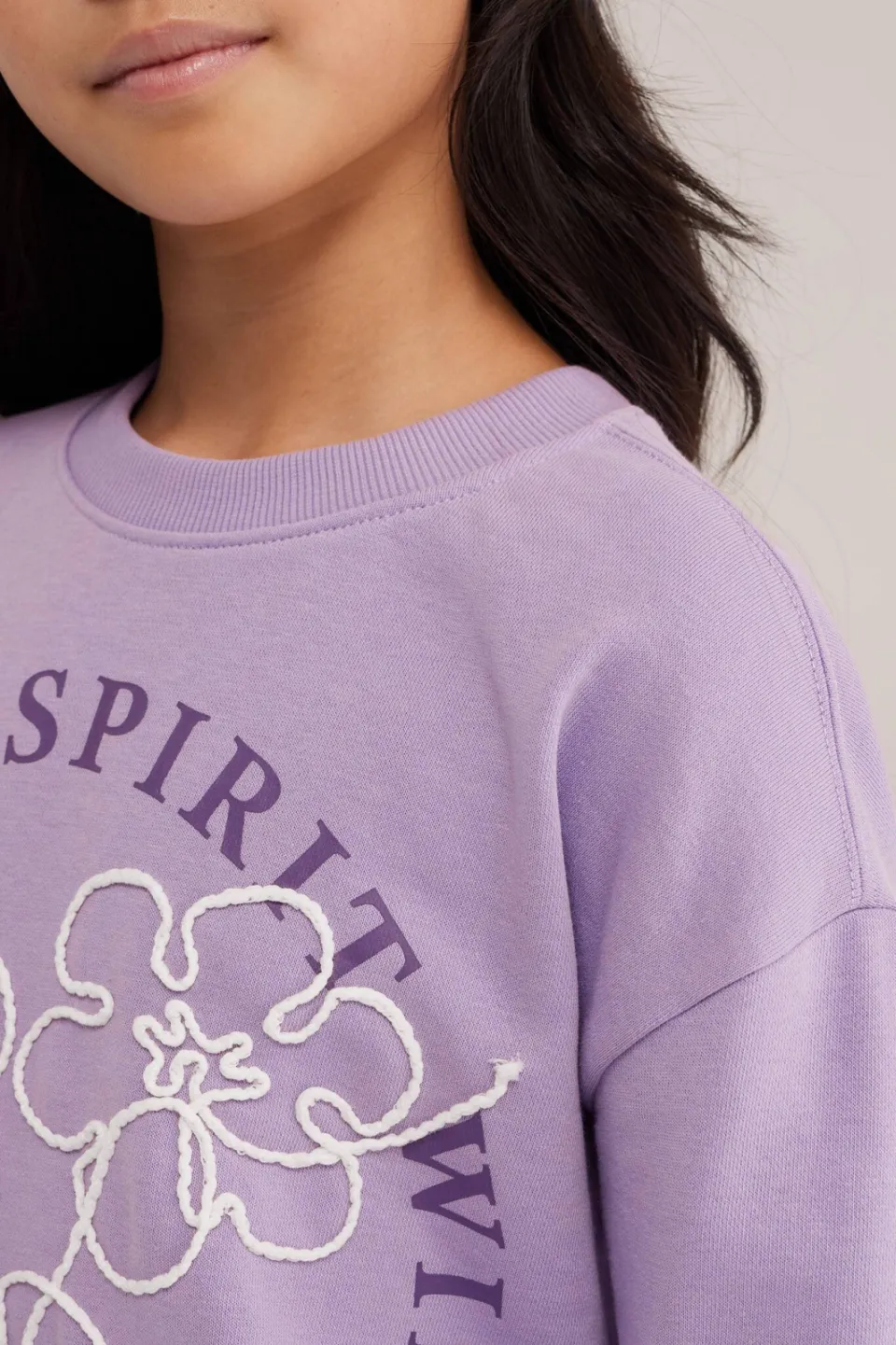 WE Fashion sweater met backprint - lila, foto 5