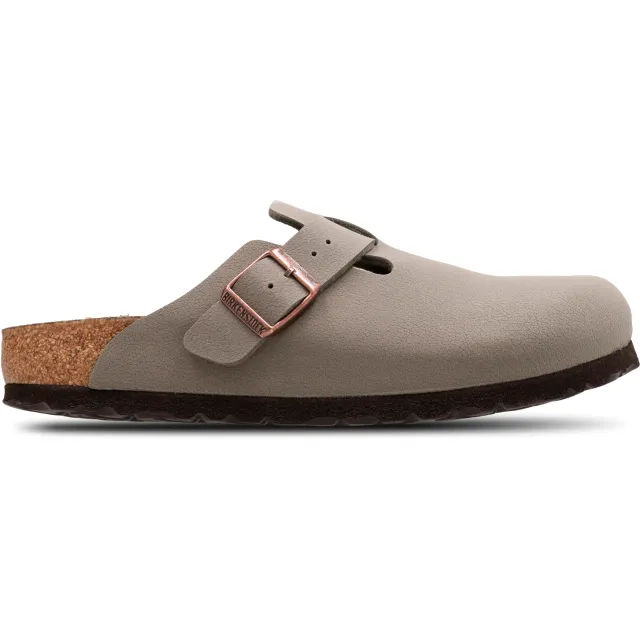Birkenstock Boston Slippers en Sandalen Dames - Grijs - Nubuck, foto 2