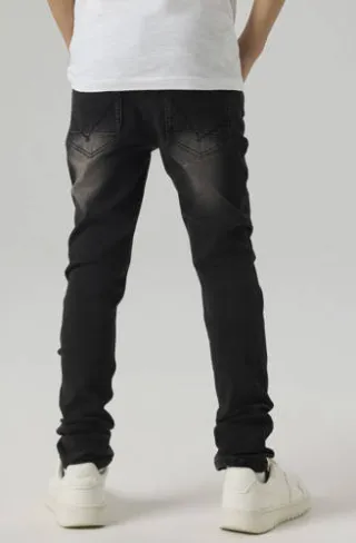 NAME IT slim fit jeans NKMTHEO zwart, foto 4