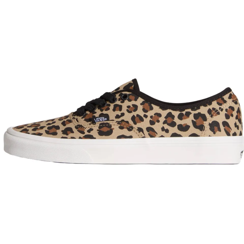 Vans Authentic Animalier sneakers met panterprint lichtbruin, foto 3