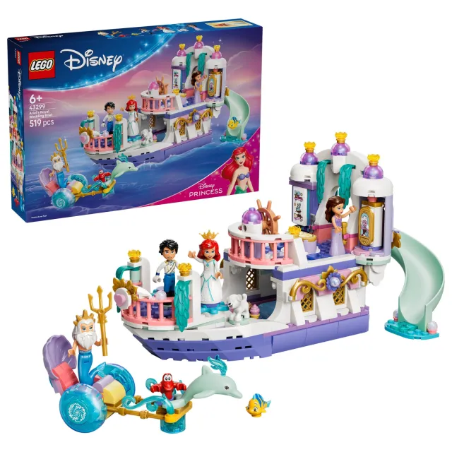 Lego Disney Princess Ariëls koninklijke trouwboot 43299