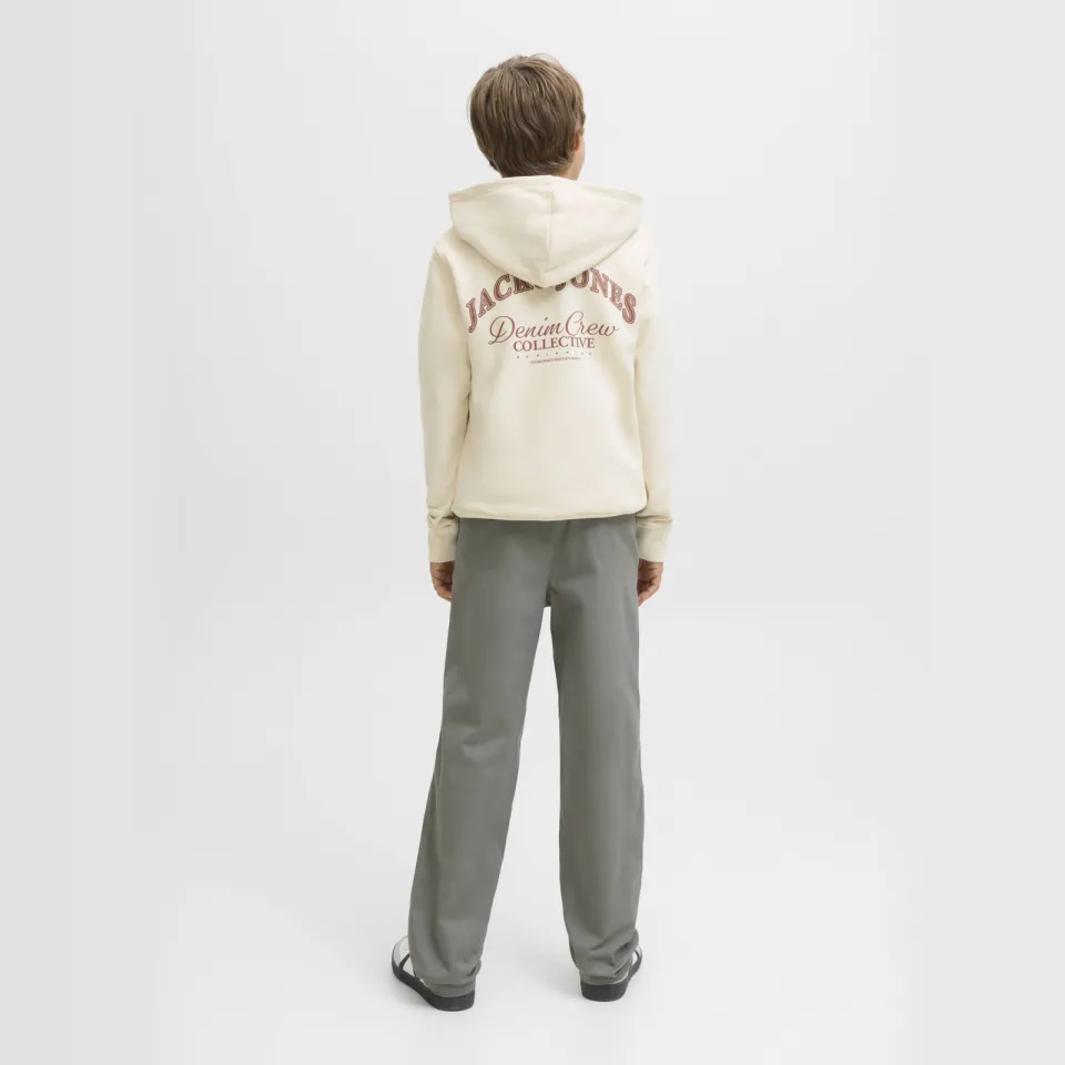 Jack & Jones JUNIOR hoodie met backprint ecru, foto 4
