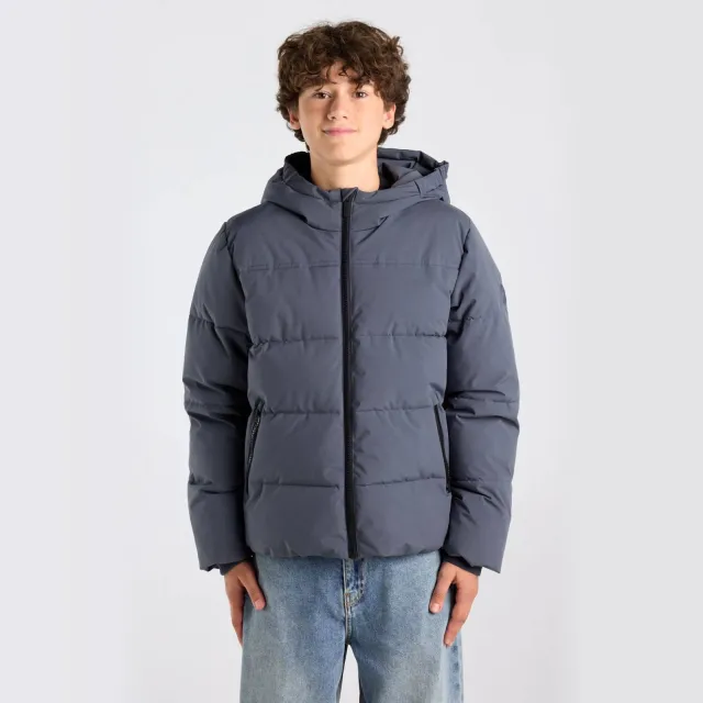 America Today gewatteerde winterjas blauw
