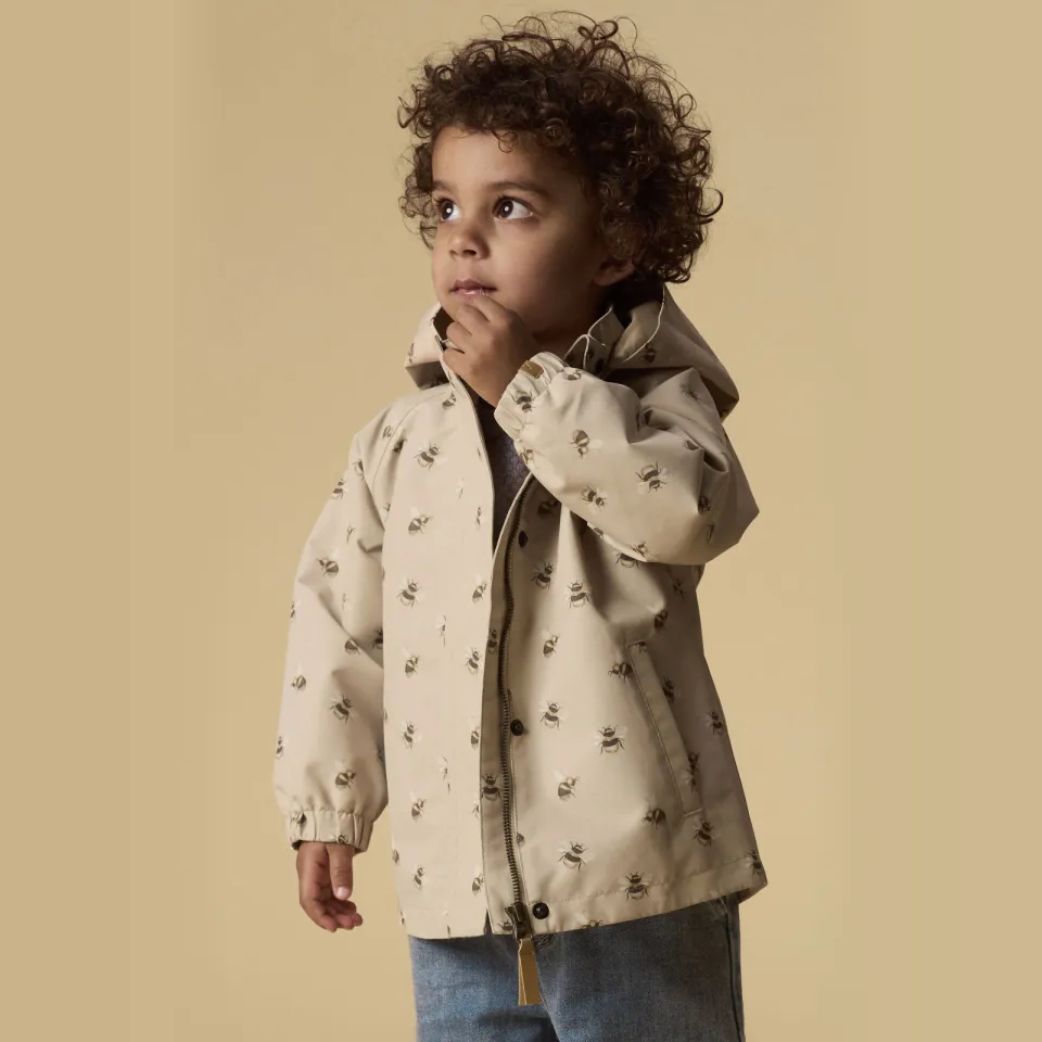 Lil' Atelier Mini regenjas beige, foto 4