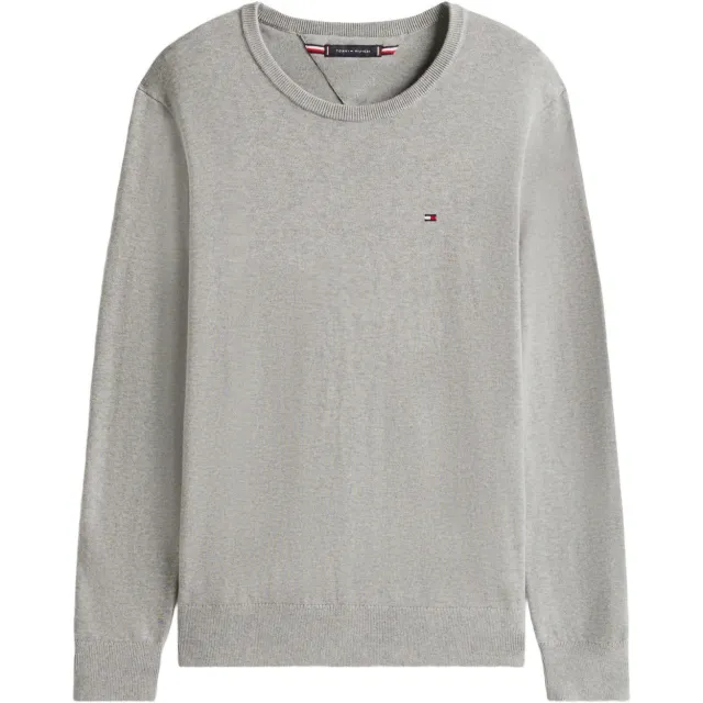 Tommy Hilfiger pullover fijn gebreid grijs, foto 2