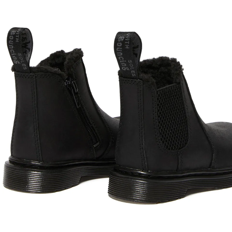 Dr. Martens Leonore Mono leren enkelboots zwart kleuter, foto 3