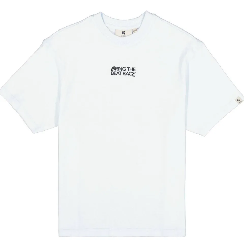 Garcia T-shirt met backprint lichtblauw, foto 2