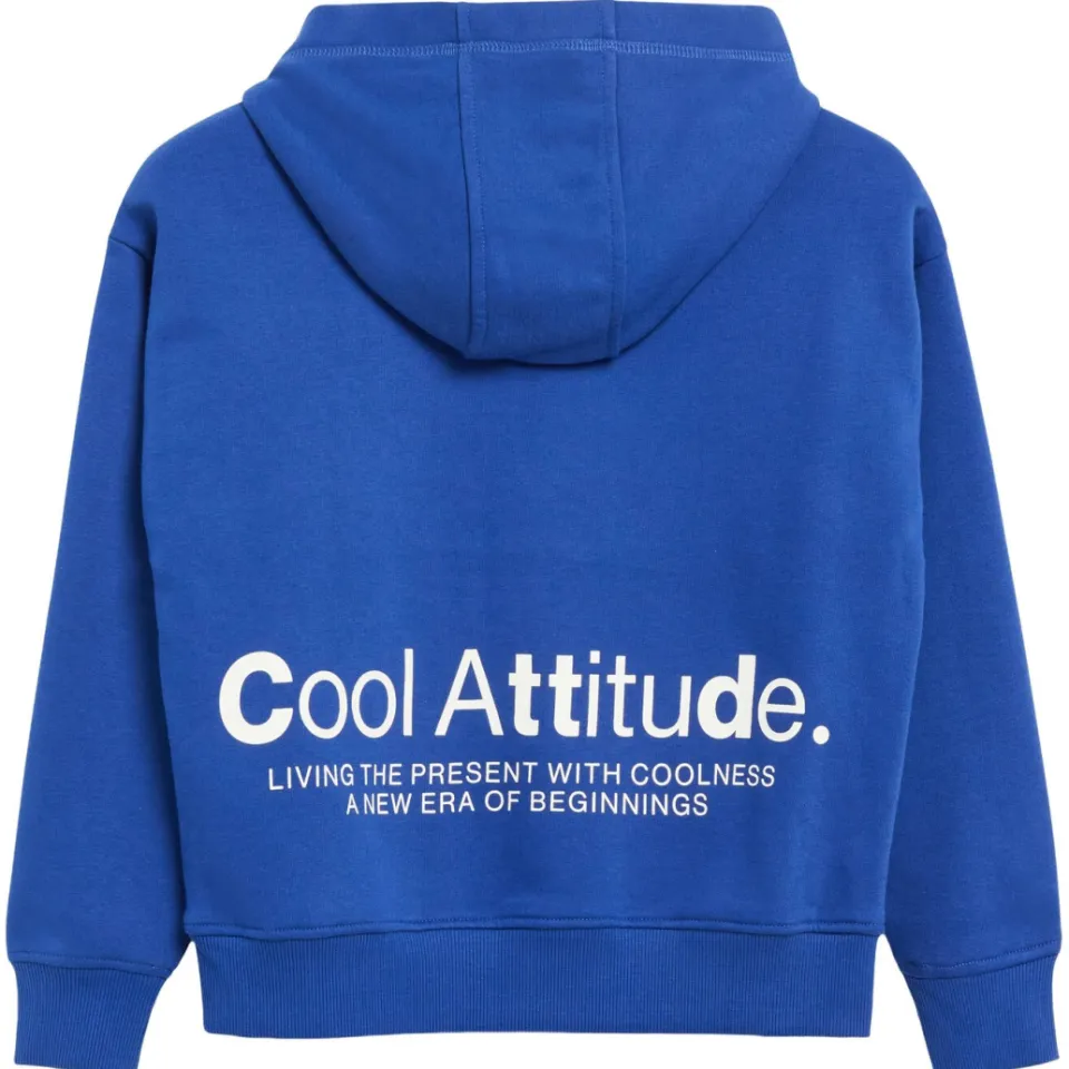 S.Oliver hoodie met backprint - blauw, foto 3