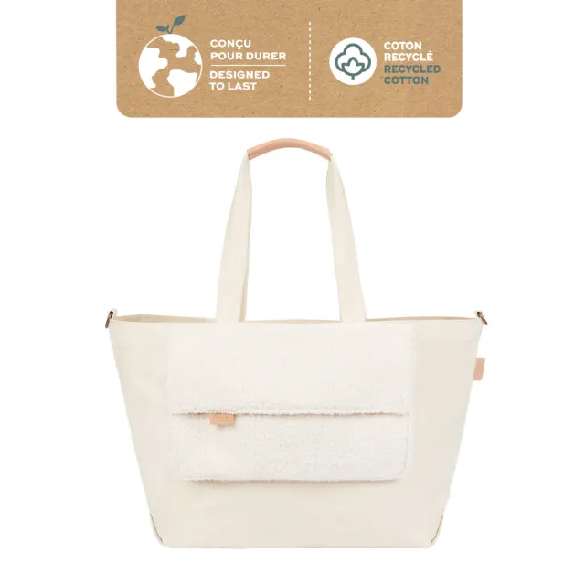 Babymoov Tote Bag Sherpa luiertas licht beige, foto 2