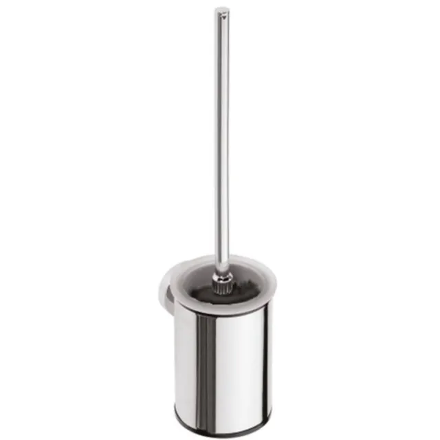 Sapho Toiletborstelhouder Sapho X-Round Hangend Rond 9x38.5 cm Chroom Wit Chroom