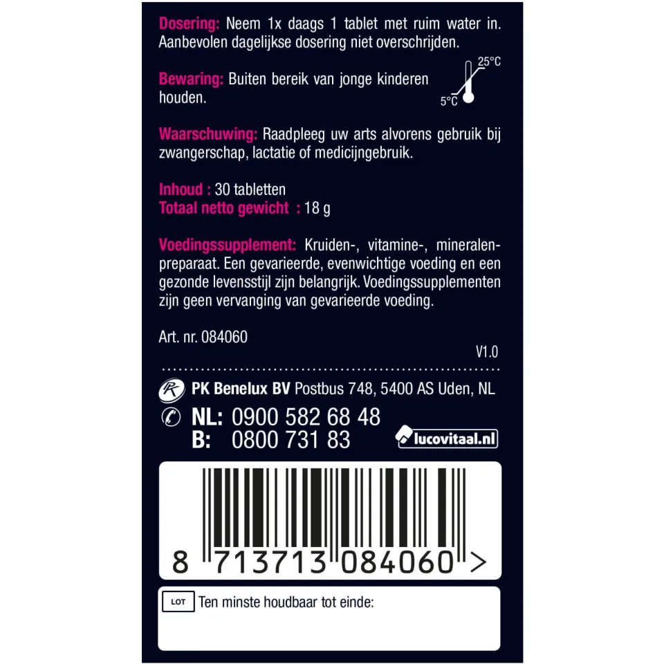 Lucovitaal Libido vrouw support - 30 tabletten, foto 4