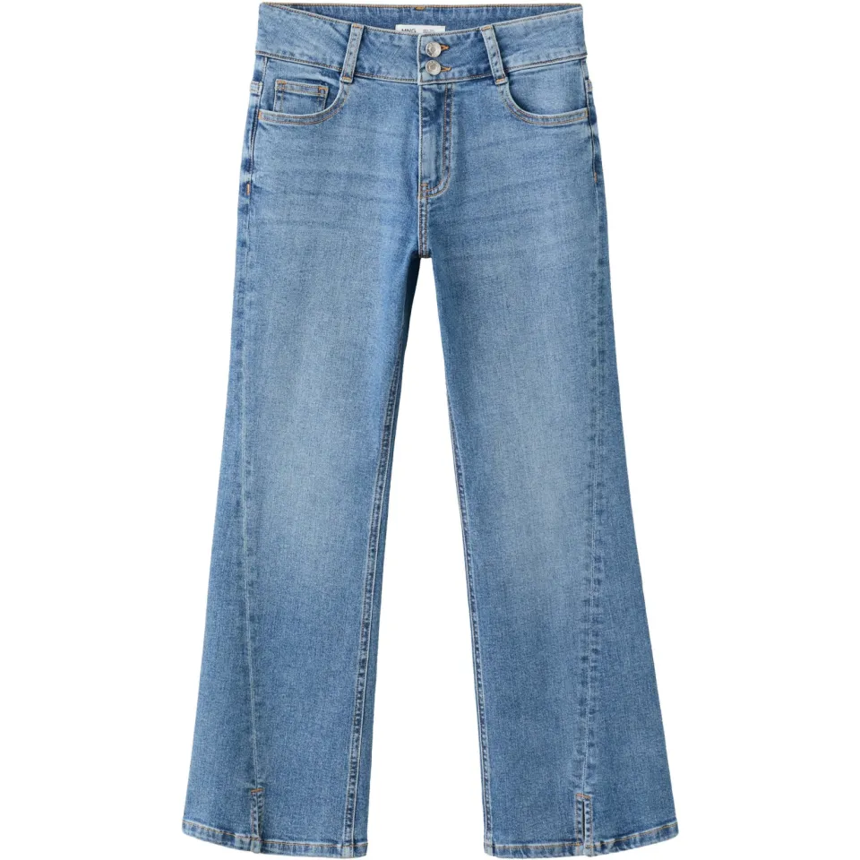 Mango Kids flared jeans met split - medium blauw, foto 2