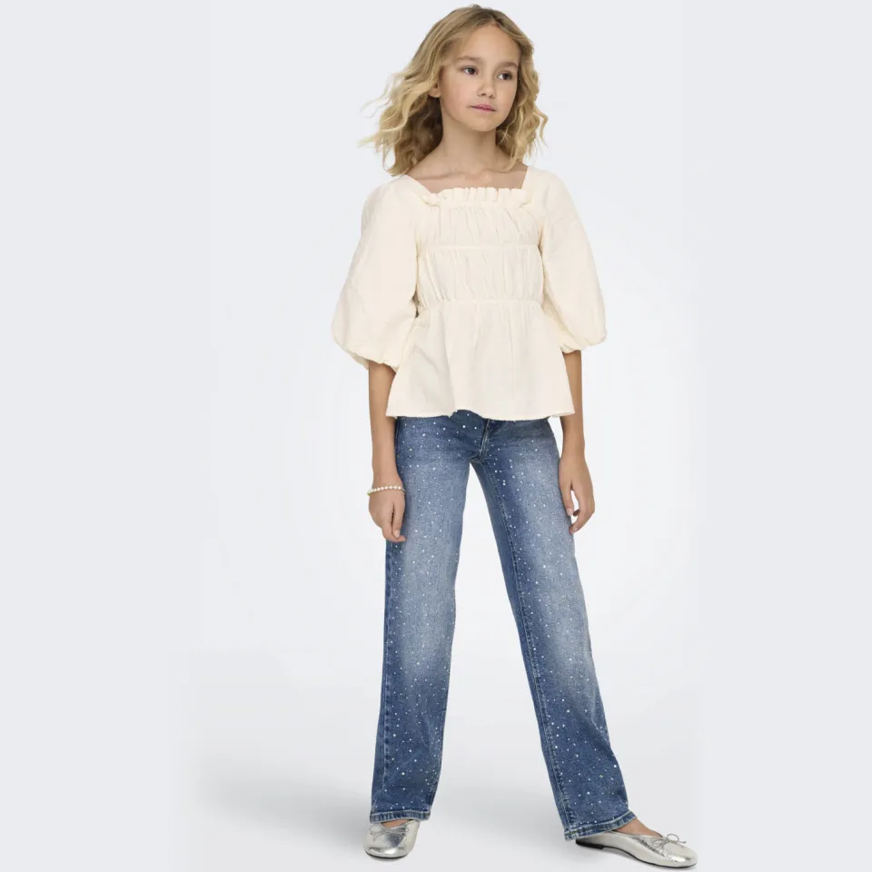 KIDS ONLY GIRL wide leg jeans medium blue denim, foto 5