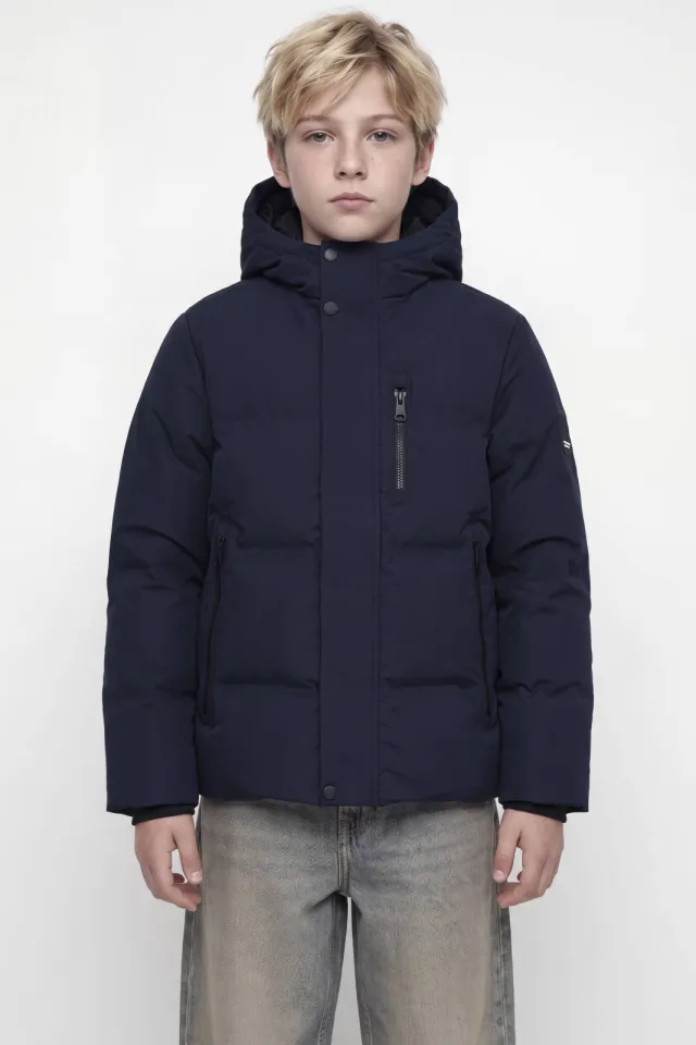 Jack & Jones pufferjas marineblauw