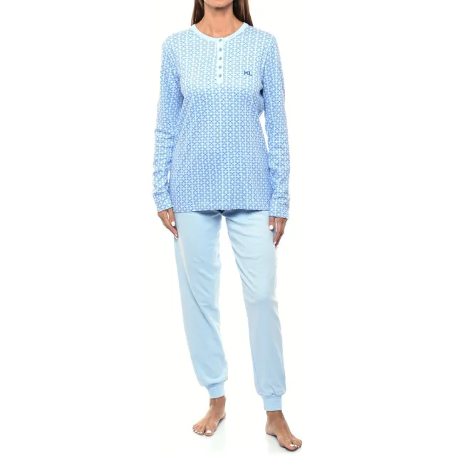 Kisses&Love Kisses And Love KLP1 pyjamaset lichtblauw