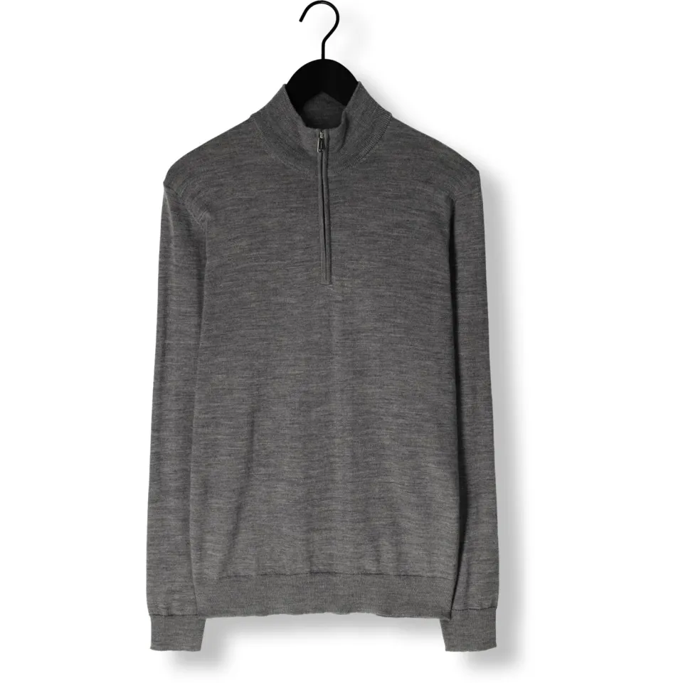 Profuomo Heren Truien & Vesten Pullover Half Zip Merino - Grijs, foto 2