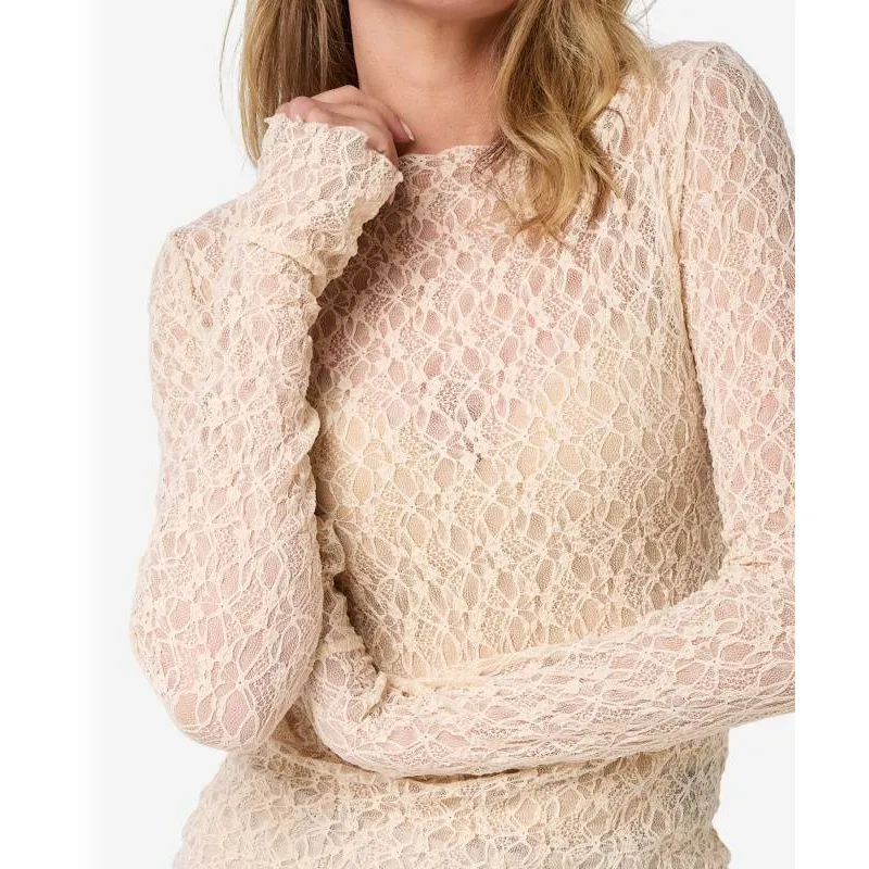 Ibana Taola kanten top beige, foto 5