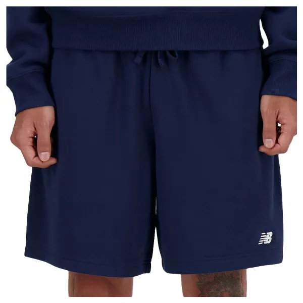 New Balance Sport Essentials French Terry short blauw