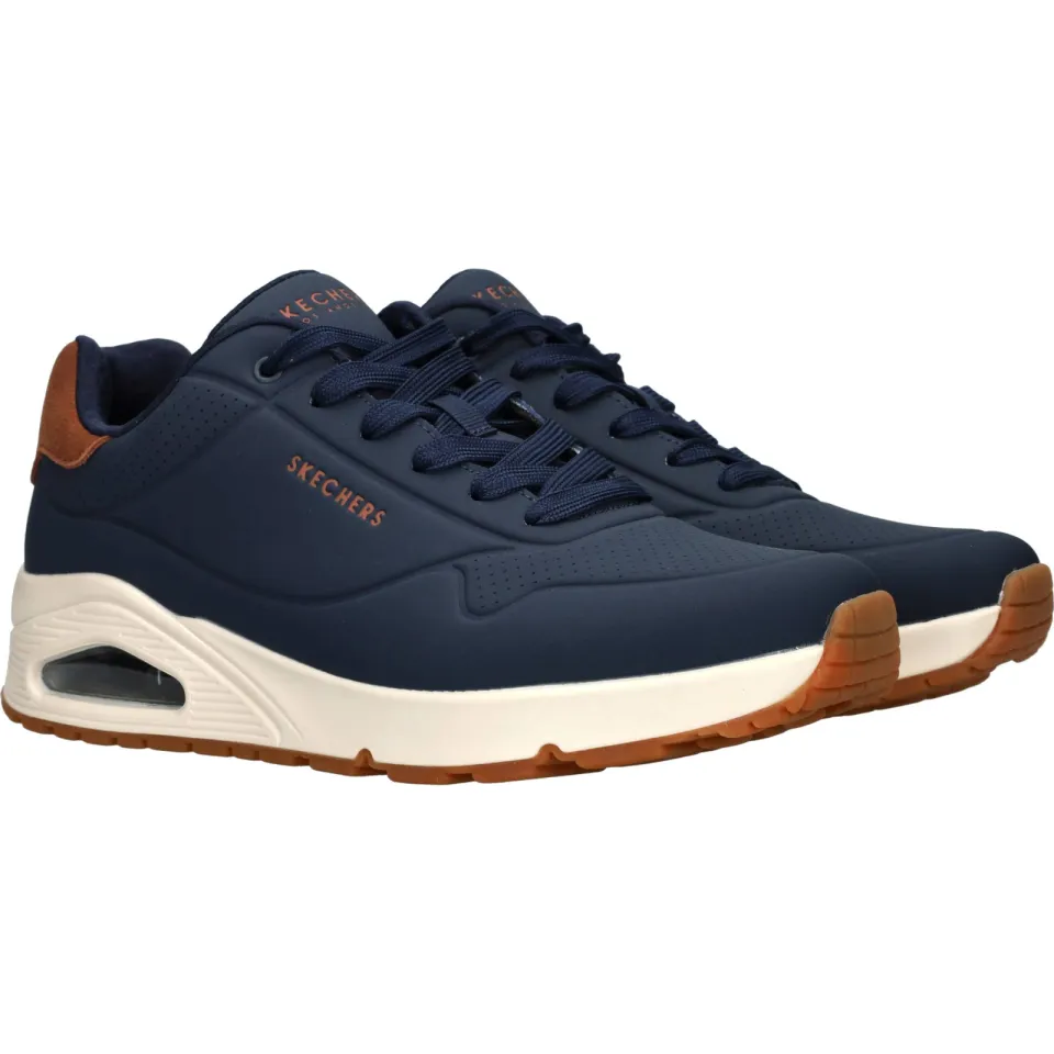 Skechers Uno Suited On Air lage sneakers blauw, foto 3