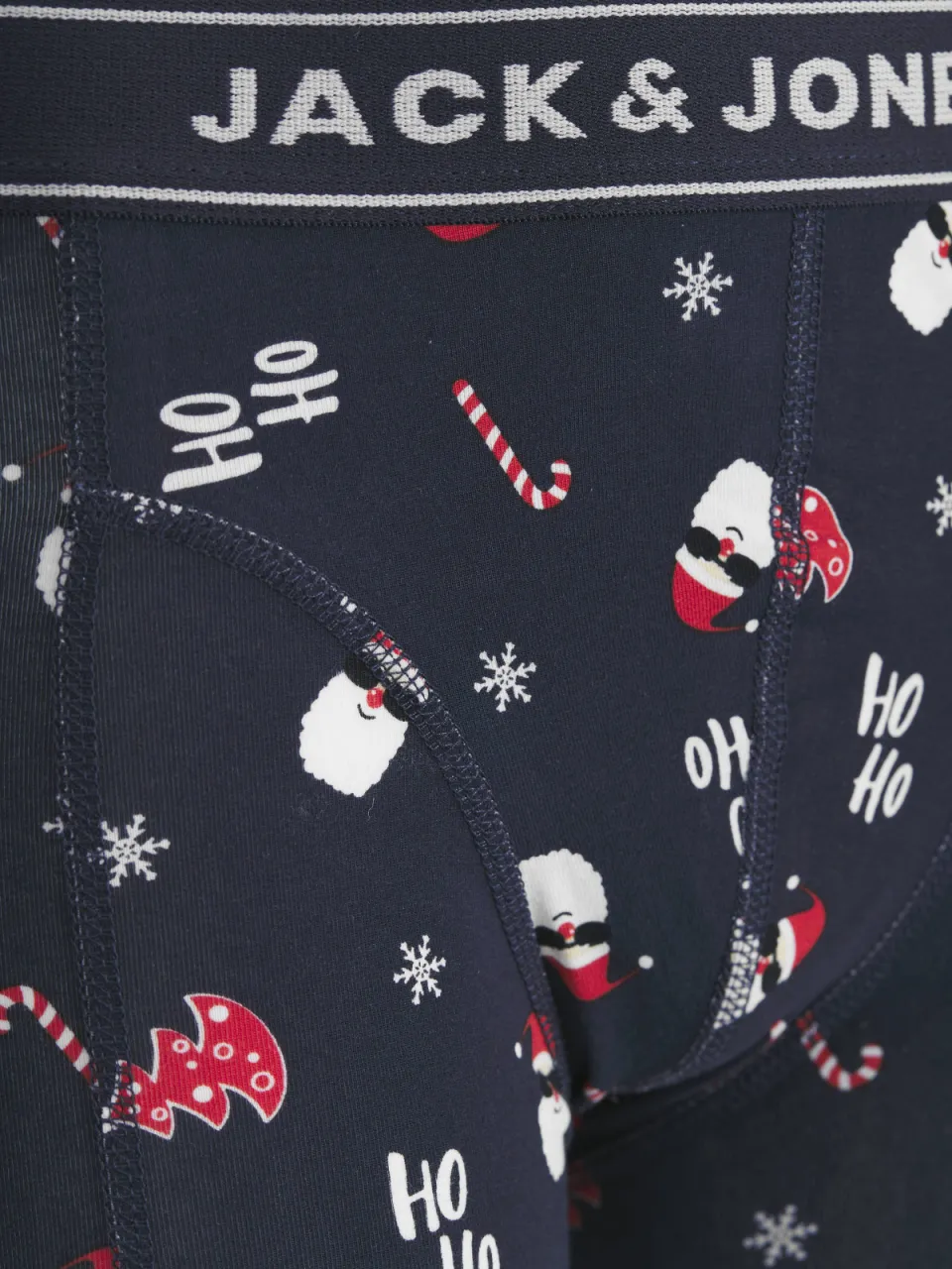 Jack & Jones kerst boxershort met sokken donkerblauw, foto 6