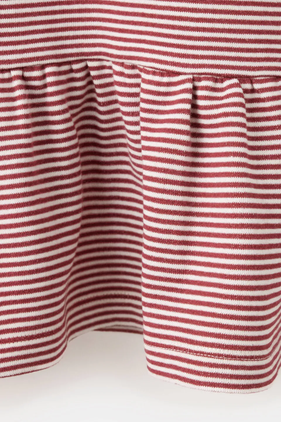 Mango Kids gestreepte midi jurk donkerrood donkerrood/wit, foto 6
