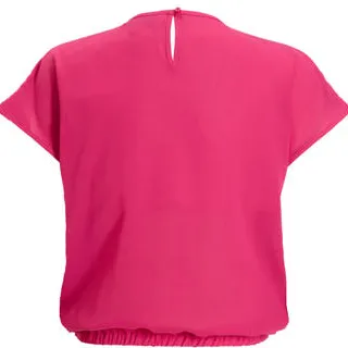 Anytime top met pailletten roze, foto 3