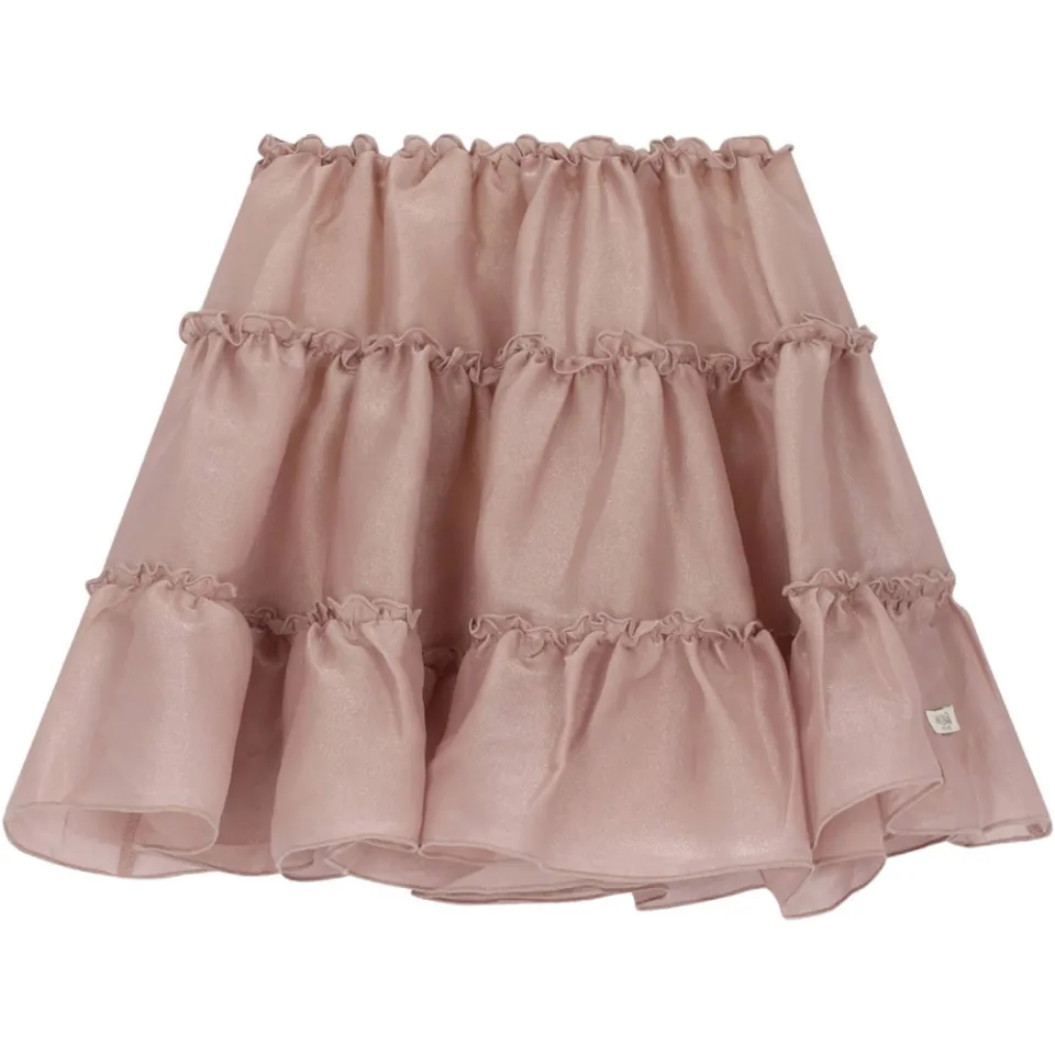 Le Chic korte tule rok met glitters roze, foto 3