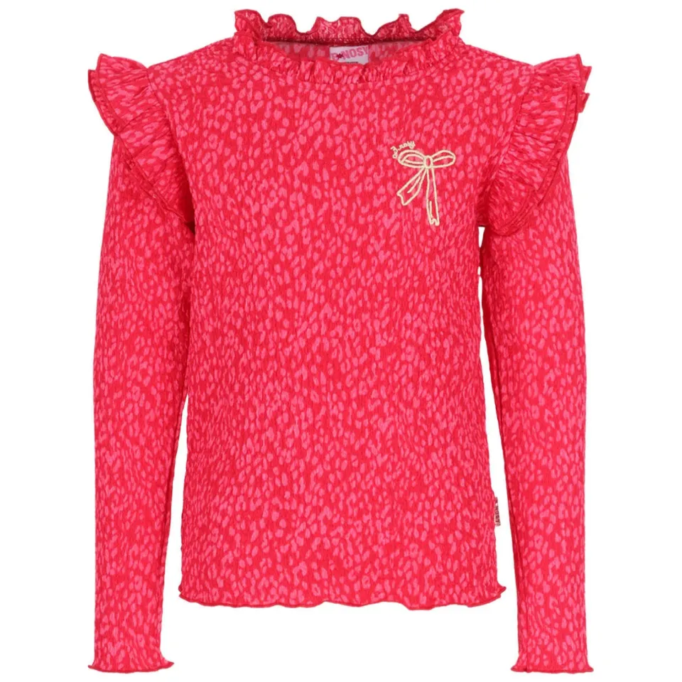 B.Nosy Tiff aansluitende longsleeve met print donkerroze, foto 2
