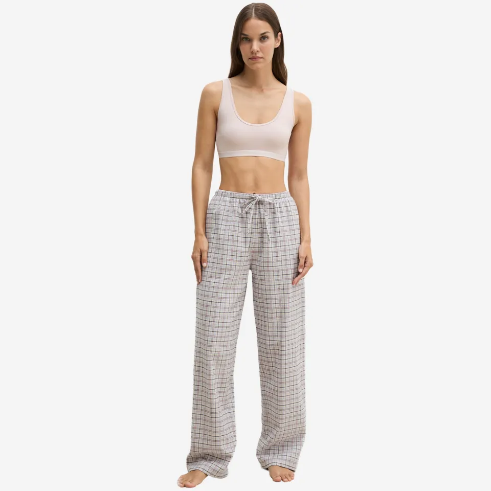 Marc O'Polo Pyjamabroek met elastische band lichtblauw