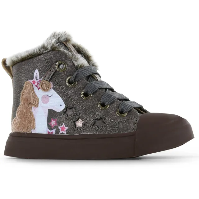 Shoesme hoge sneakers bruin Donkerbruin