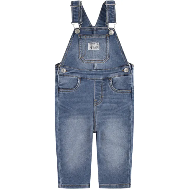 Levi's tuinbroek medium blue denim