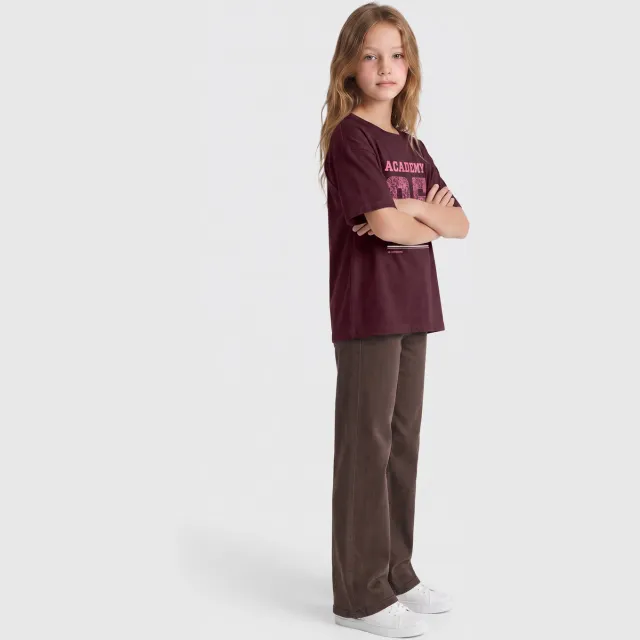 KIDS ONLY GIRL KOGJUICY wide leg jeans - donkerbruin