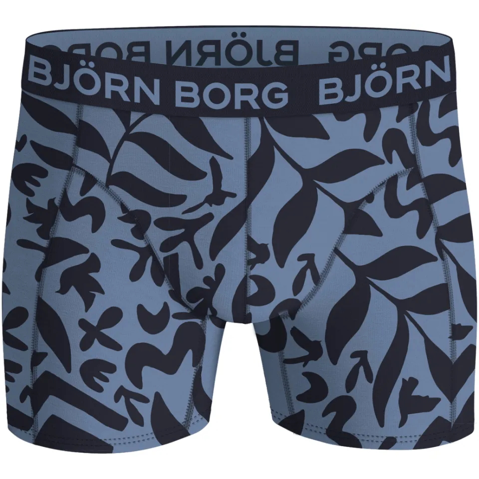 Björn Borg boxershorts blauw set van 5 Blauw/donkerblauw