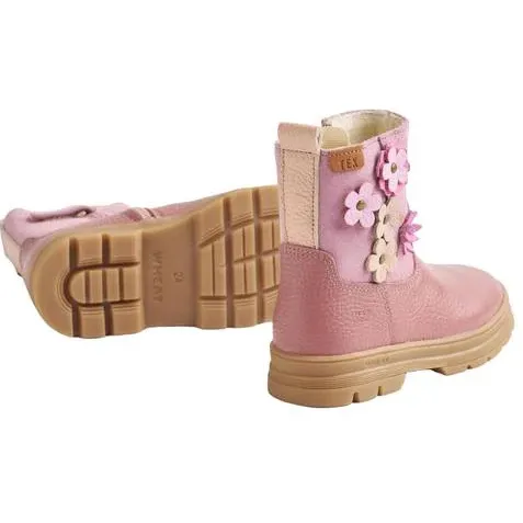 Wheat suède enkelboots met profielzool - roze, foto 3