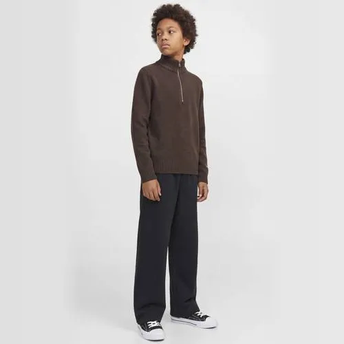 Jack & Jones JUNIOR gebreide trui met borduursels - donkerbruin, foto 3