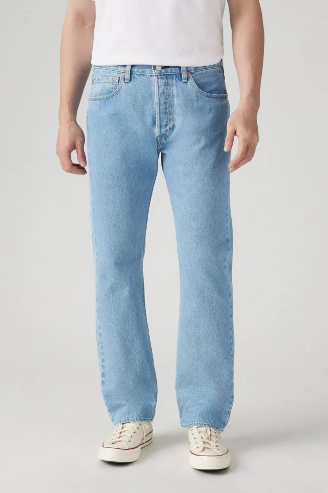 Levi's 501 straight leg jeans ferry building blue, foto 6