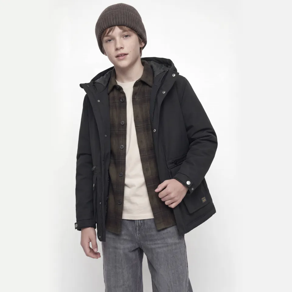 Jack & Jones Wolf parka winterjas zwart, foto 5