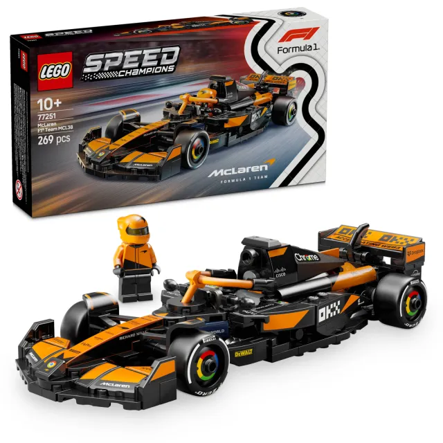 Lego Speed Champions McLaren F1® Team MCL38 racewagen 77251, foto 2