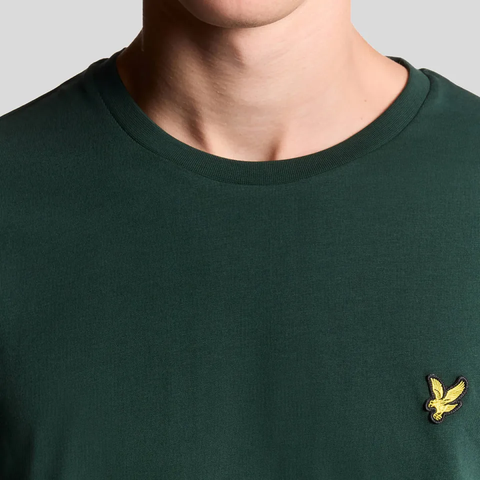Lyle & Scott regular fit T-shirt - donkergroen, foto 4