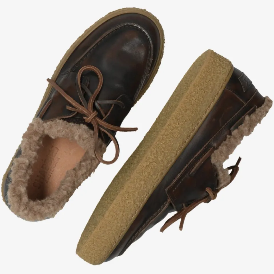 Shabbies Amsterdam Chewy Moccasin sneaker donkerbruin, foto 4