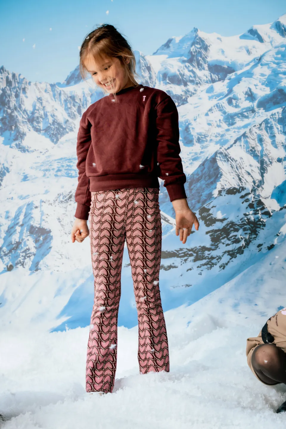 QPI flared broek roze