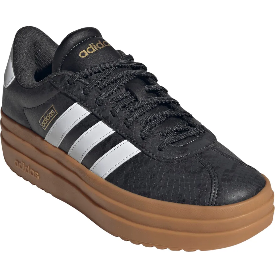 Adidas Sportswear VL Court Bold leren sneakers met plateauzool en dierenprint - antraciet/wit, foto 4