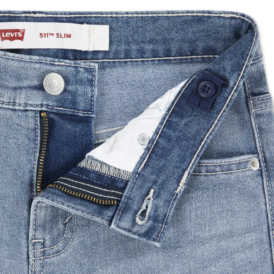 Levi's denimshort lichtblauw, foto 6